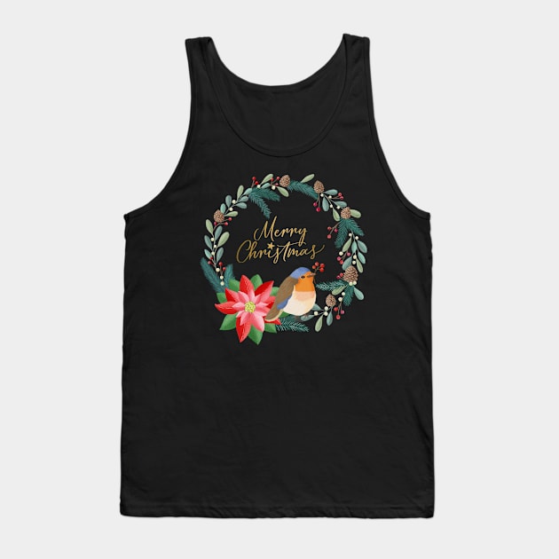 Merry Christmas Tank Top by CalliLetters